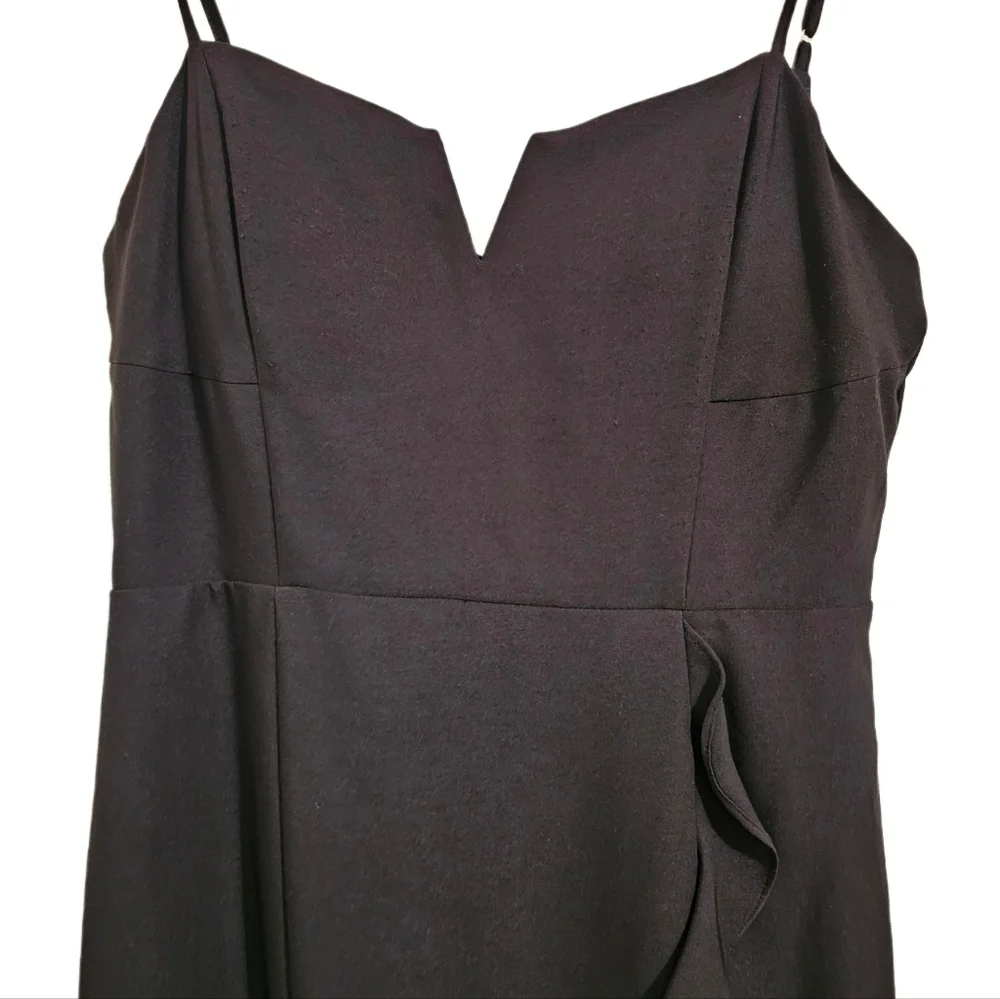 Shelli Segal black flutter cocktail party dress NWT size 12 - Picture 2 of 11